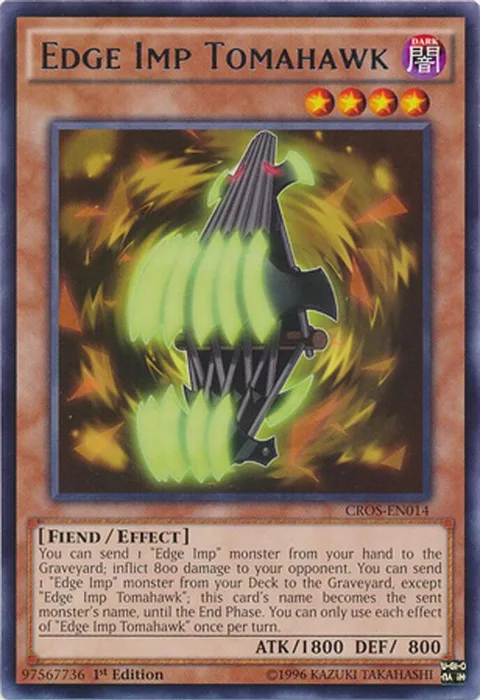 Edge Imp Tomahawk CROS-EN014 Unlimited Yu-Gi-Oh card from Crossed Souls