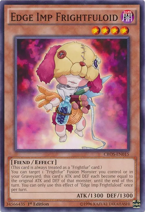 Edge Imp Frightfuloid CROS-EN015 1st Edition Yu-Gi-Oh card from Crossed Souls