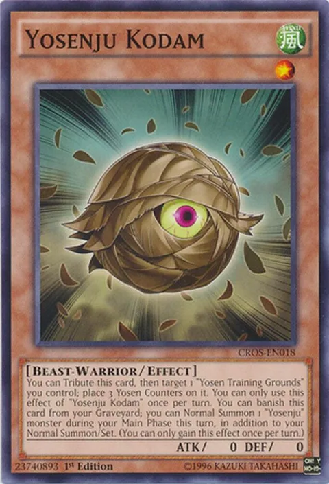 Yosenju Kodam CROS-EN018 1st Edition Yu-Gi-Oh card from Crossed Souls