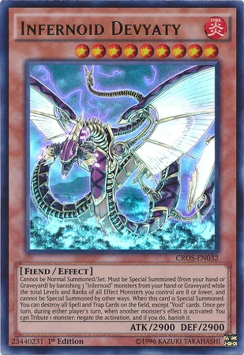 Infernoid Devyaty CROS-EN032 1st Edition Yu-Gi-Oh card from Crossed Souls