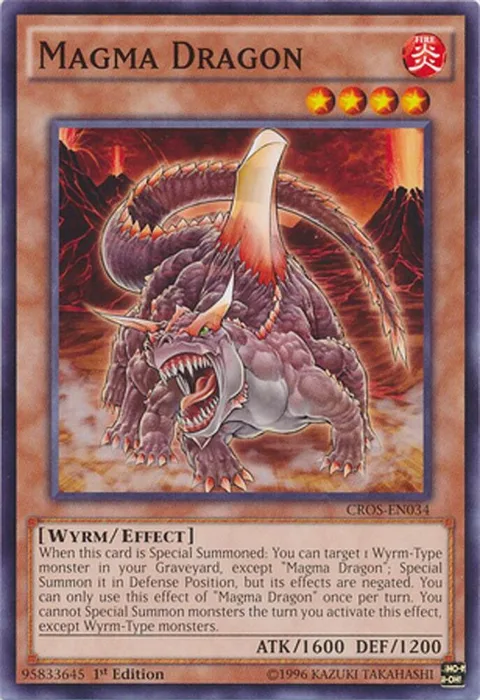 Magma Dragon CROS-EN034 Unlimited Yu-Gi-Oh card from Crossed Souls