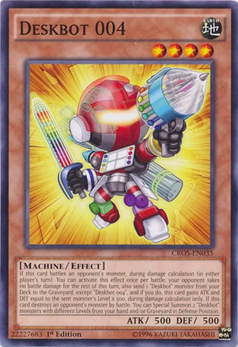 Deskbot 004 CROS-EN035 1st Edition Yu-Gi-Oh card from Crossed Souls