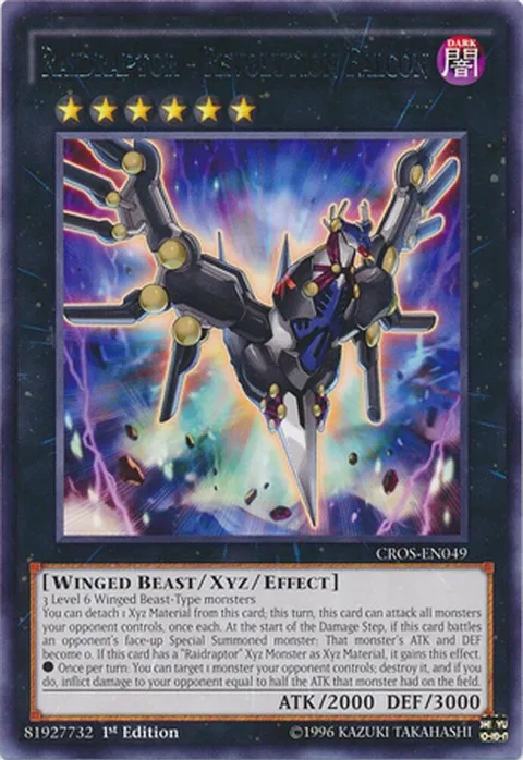 Raidraptor - Revolution Falcon CROS-EN049 1st Edition Yu-Gi-Oh card from Crossed Souls