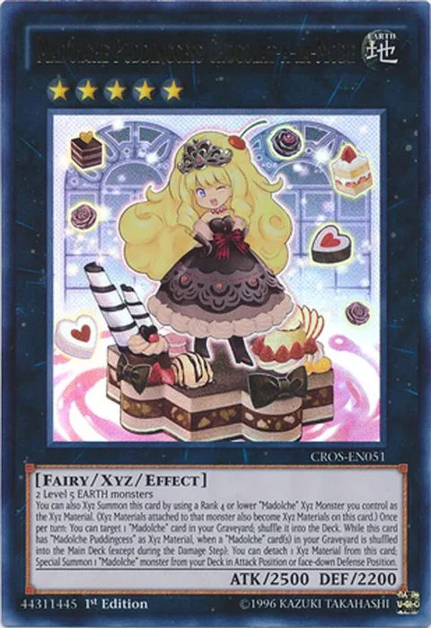 Madolche Puddingcess Chocolat-a-la-Mode CROS-EN051 1st Edition Yu-Gi-Oh card from Crossed Souls