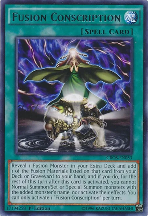 Fusion Conscription CROS-EN053 Unlimited Yu-Gi-Oh card from Crossed Souls