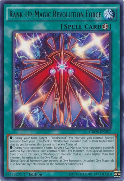 Rank-Up-Magic Revolution Force CROS-EN057 1st Edition Yu-Gi-Oh card from Crossed Souls
