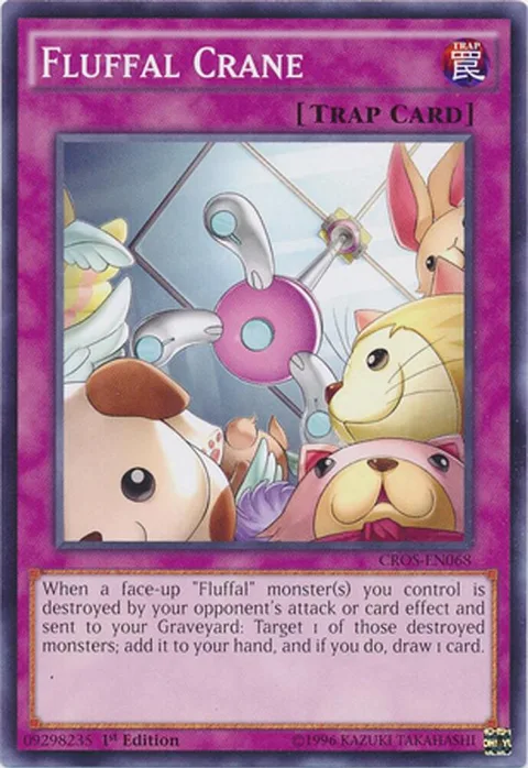 Fluffal Crane CROS-EN068 1st Edition Yu-Gi-Oh card from Crossed Souls