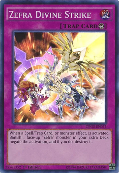 Zefra Divine Strike CROS-EN072 Yu-Gi-Oh card from Crossed Souls