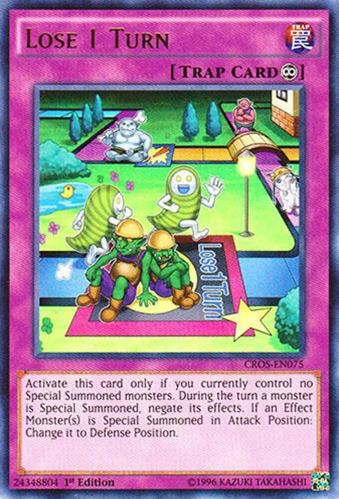 Lose 1 Turn CROS-EN075 1st Edition Yu-Gi-Oh card from Crossed Souls
