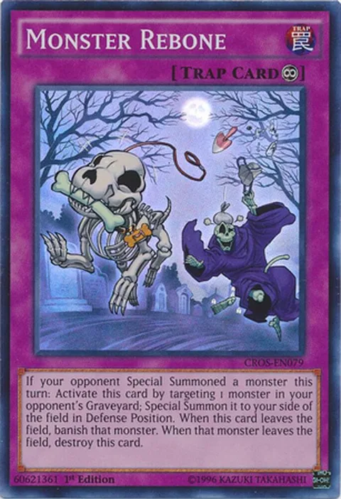 Monster Rebone CROS-EN079 Unlimited Yu-Gi-Oh card from Crossed Souls