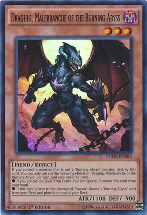 Draghig, Malebranche of the Burning Abyss CROS-EN082 Unlimited Yu-Gi-Oh card from Crossed Souls
