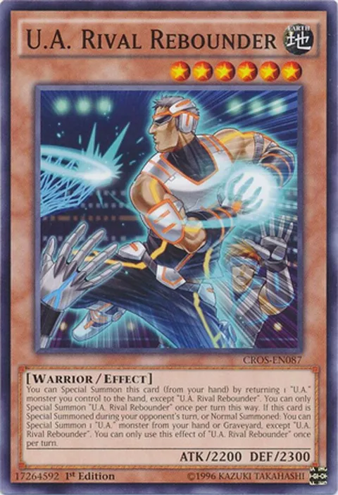 U.A. Rival Rebounder CROS-EN087 Unlimited Yu-Gi-Oh card from Crossed Souls