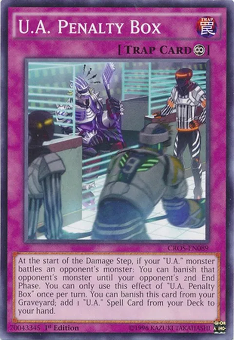 U.A. Penalty Box CROS-EN089 1st Edition Yu-Gi-Oh card from Crossed Souls