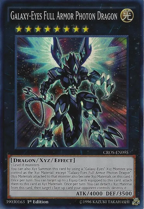 Galaxy-Eyes Full Armor Photon Dragon CROS-EN095 Unlimited Yu-Gi-Oh card from Crossed Souls