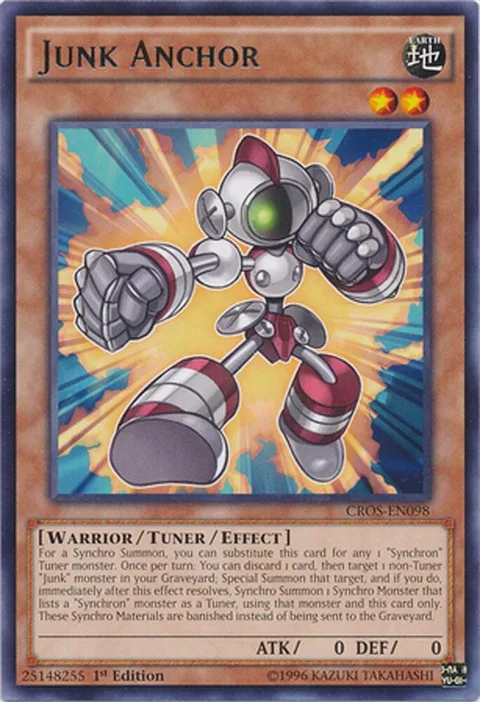 Junk Anchor CROS-EN098 1st Edition Yu-Gi-Oh card from Crossed Souls