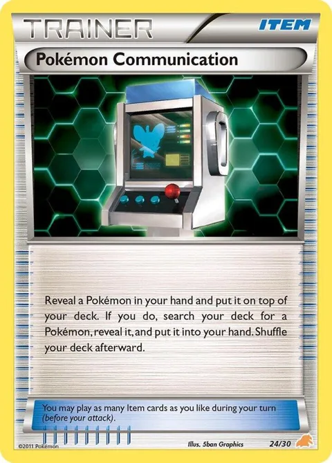 Pokemon Communication Excadrill #24/30 Pokémon card from BW Trainer Kit: Excadrill & Zoroark