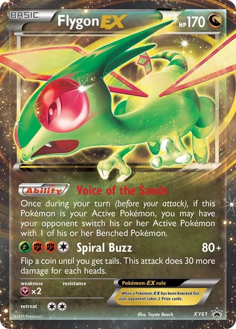 Flygon EX #XY61 Holofoil Pokémon card from XY Promos