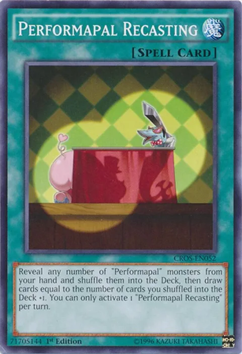 Performapal Recasting CROS-EN052 1st Edition Yu-Gi-Oh card from Crossed Souls