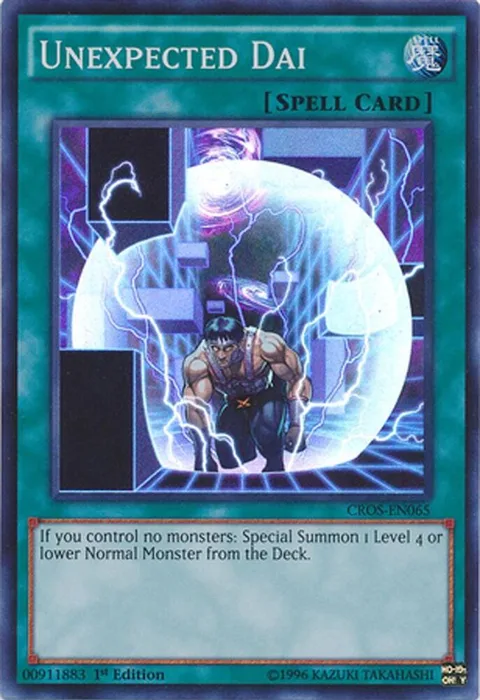 Unexpected Dai CROS-EN065 1st Edition Yu-Gi-Oh card from Crossed Souls