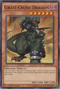 Gravi-Crush Dragon YS15-ENL04 Yu-Gi-Oh card from Starter Deck: Dark Legion