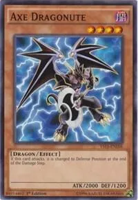 Axe Dragonute YS15-ENL06 Yu-Gi-Oh card from Starter Deck: Dark Legion