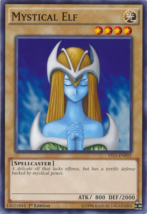 Mystical Elf YS15-ENF02 Yu-Gi-Oh card from Starter Deck: Saber Force