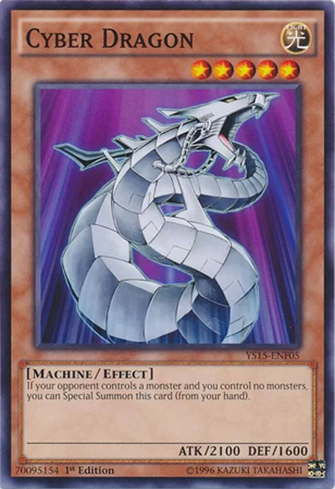 Cyber Dragon YS15-ENF05 Yu-Gi-Oh card from Starter Deck: Saber Force