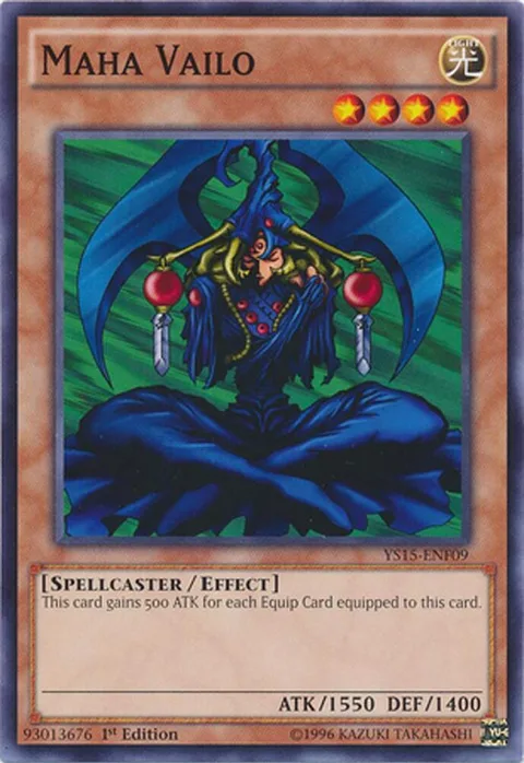 Maha Vailo YS15-ENF09 Yu-Gi-Oh card from Starter Deck: Saber Force
