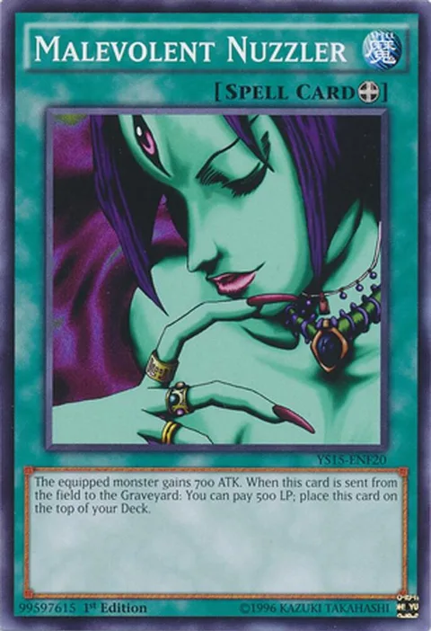 Malevolent Nuzzler YS15-ENF20 Yu-Gi-Oh card from Starter Deck: Saber Force