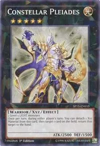 Constellar Pleiades Shatterfoil SP15-EN035 Yu-Gi-Oh card from Star Pack ARC-V