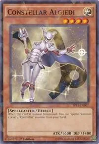 Constellar Algiedi Shatterfoil SP15-EN007 Yu-Gi-Oh card from Star Pack ARC-V