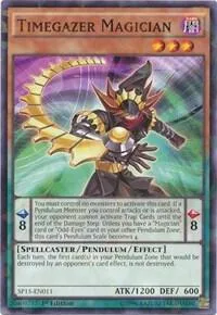 Timegazer Magician Shatterfoil SP15-EN011 Yu-Gi-Oh card from Star Pack ARC-V