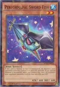 Performapal Sword Fish Shatterfoil SP15-EN014 Yu-Gi-Oh card from Star Pack ARC-V