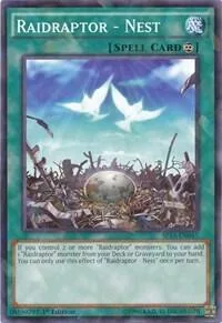Raidraptor - Nest Shatterfoil SP15-EN045 Yu-Gi-Oh card from Star Pack ARC-V
