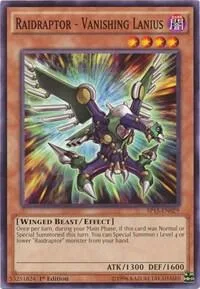 Raidraptor - Vanishing Lanius SP15-EN029 Yu-Gi-Oh card from Star Pack ARC-V
