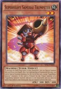 Superheavy Samurai Trumpeter SP15-EN028 Yu-Gi-Oh card from Star Pack ARC-V