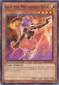 Aria the Melodious Diva Shatterfoil SP15-EN018 Yu-Gi-Oh card from Star Pack ARC-V