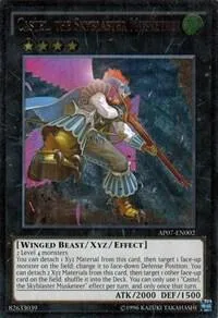 Castel, the Skyblaster Musketeer Ultimate Rare AP07-EN002 Yu-Gi-Oh card from Astral Pack 7