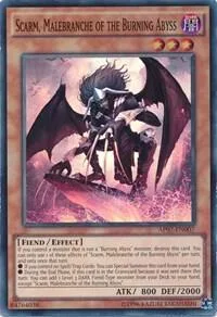 Scarm, Malebranche of the Burning Abyss AP07-EN007 Yu-Gi-Oh card from Astral Pack 7