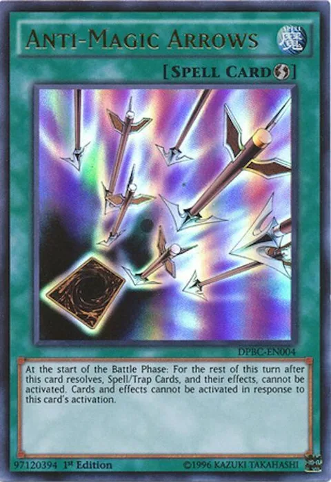Anti-Magic Arrows DPBC-EN004 Yu-Gi-Oh card from Duelist Pack: Battle City