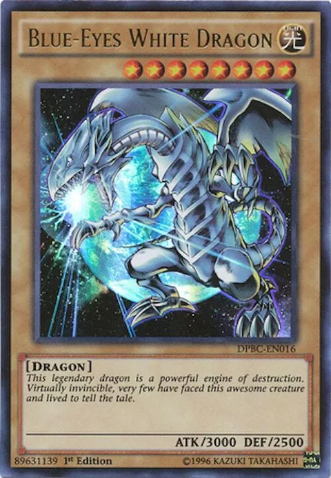 Blue-Eyes White Dragon DPBC-EN016 Yu-Gi-Oh card from Duelist Pack: Battle City
