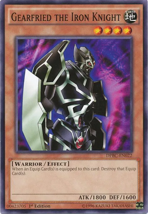 Gearfried the Iron Knight DPBC-EN022 Yu-Gi-Oh card from Duelist Pack: Battle City
