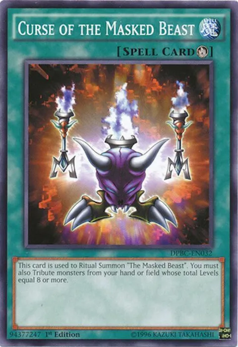 Curse of the Masked Beast DPBC-EN032 Yu-Gi-Oh card from Duelist Pack: Battle City