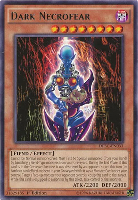 Dark Necrofear DPBC-EN033 Yu-Gi-Oh card from Duelist Pack: Battle City