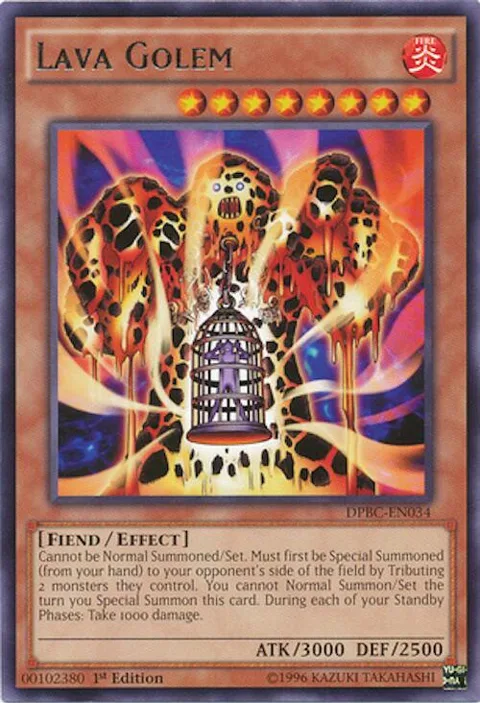 Lava Golem DPBC-EN034 Yu-Gi-Oh card from Duelist Pack: Battle City