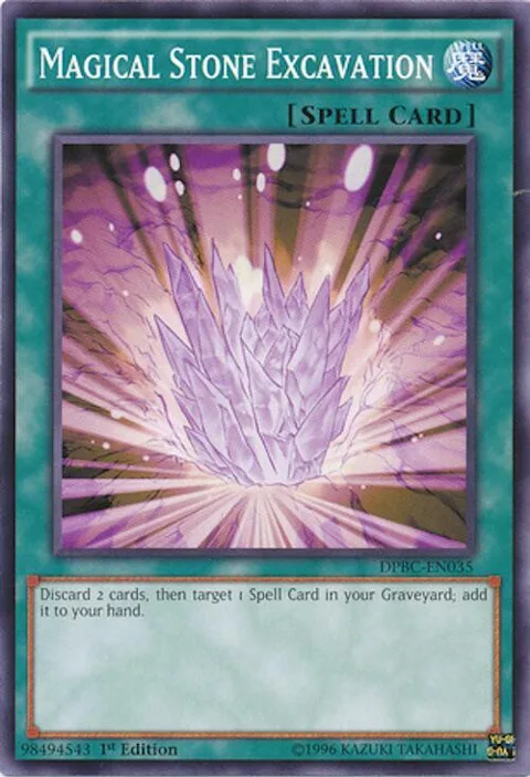 Magical Stone Excavation DPBC-EN035 Yu-Gi-Oh card from Duelist Pack: Battle City