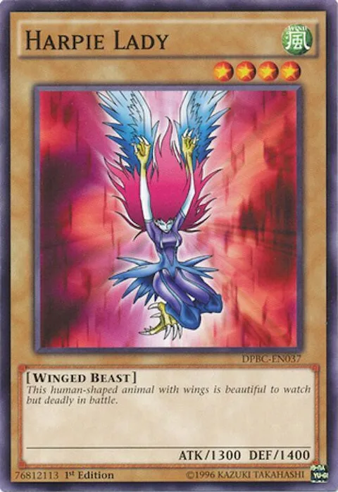 Harpie Lady DPBC-EN037 Yu-Gi-Oh card from Duelist Pack: Battle City