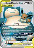 Eevee & Snorlax GX (Full Art) #171/181