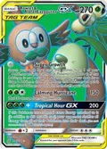 Rowlet & Alolan Exeggutor GX (Full Art) #214/236