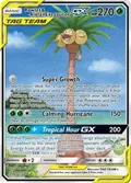 Rowlet & Alolan Exeggutor GX (Alternate Full Art) #215/236